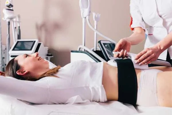 woman having body sculpting to help improve her body image and her mental health West Barnes