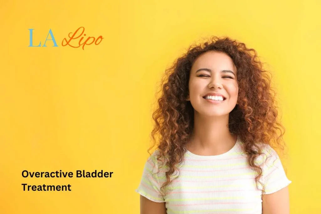 woman smiling about overactive bladder treatment West Barnes solutions